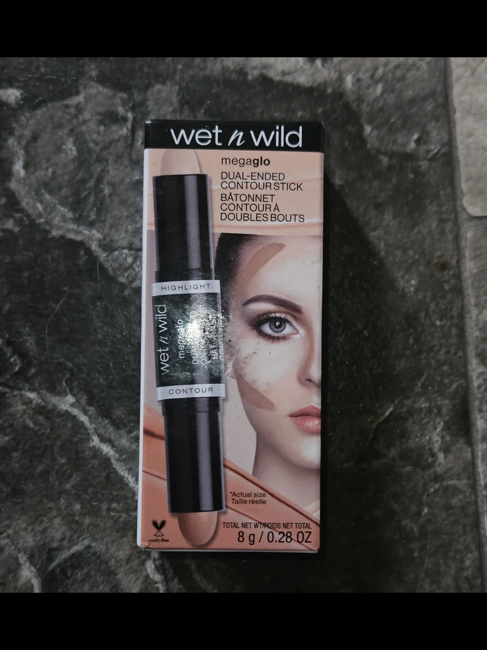 wet n wild MegaGlo Dual-Ended Contour Stick - Medium/Tan 0.28oz BNIB